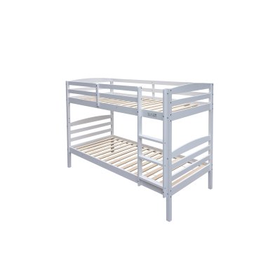 Interiax Tommy Lit Superposé - Pin Massif Blanc - 90x200 cm - Séparable