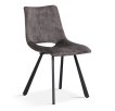 Interiax Dining Chair Lea Velvet Grey thumbnail