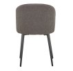 Interiax Chaise de salle à manger Livia Bouclé Gris miniature