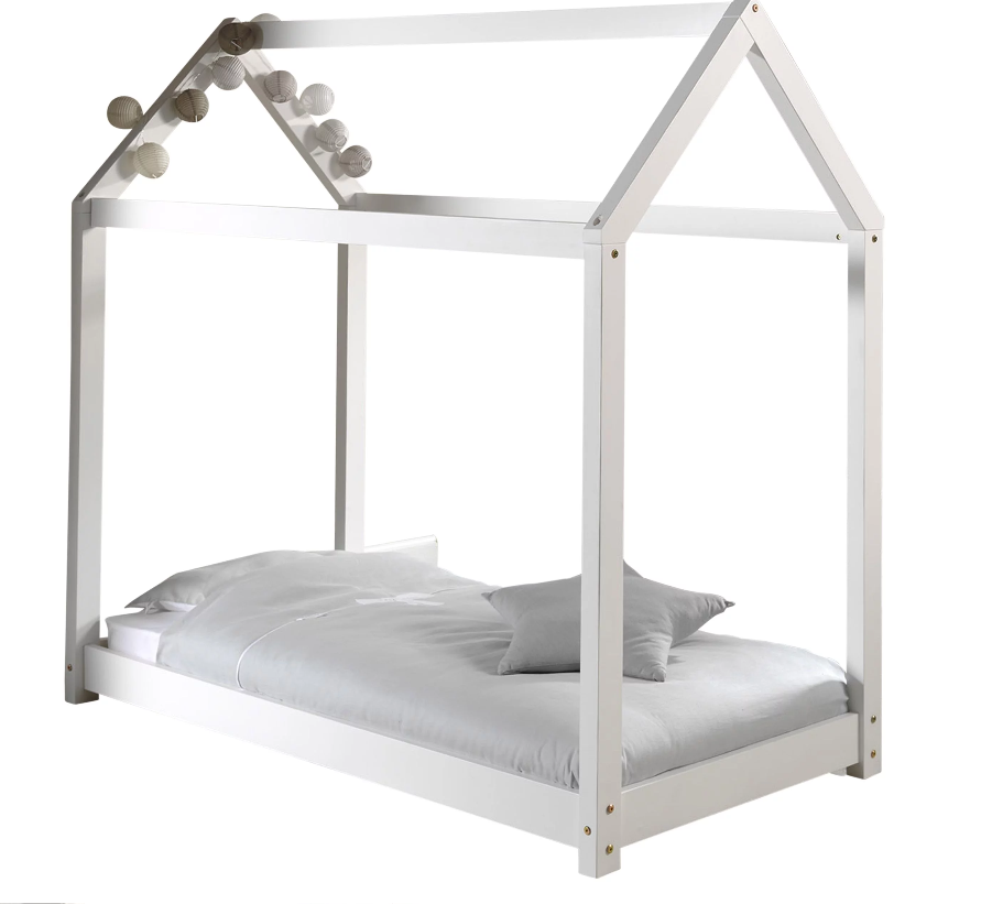 Lit Cabane 70x140 Blanc