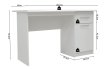 Interiax Bureau Jaxx - Wit, 1 Schuif 1 Deur, MDF miniatuur