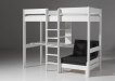 Loft Bed Aliks With Sofa Bed - White thumbnail