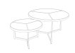 Table Basse 'Laveu' Mangolia miniature
