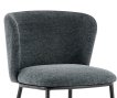 Interiax Dining Chair Yara Fabric Dark Grey thumbnail