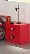 Monza Table de Chevet Rouge miniature