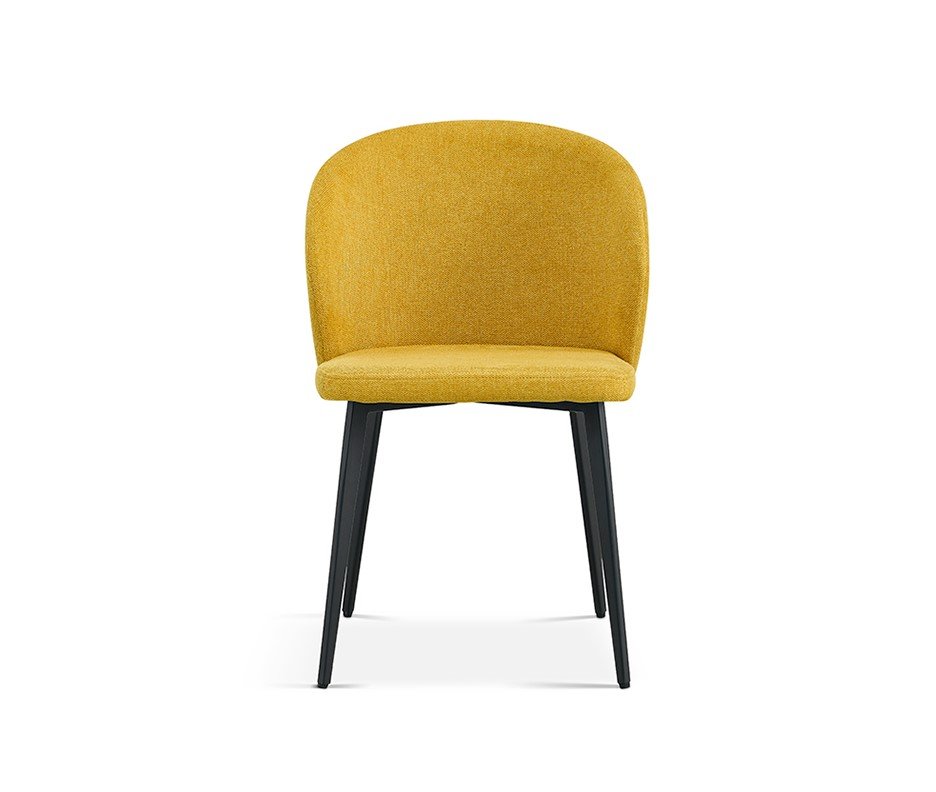 Interiax Dining Chair Livia Fabric Yellow