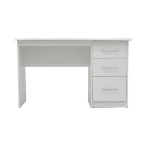Interiax Bureau Jaxx - Wit, 3 Schuiven, MDF