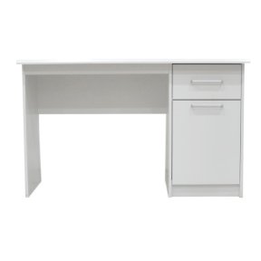 Interiax Bureau Jaxx - Wit, 1 Schuif 1 Deur, MDF