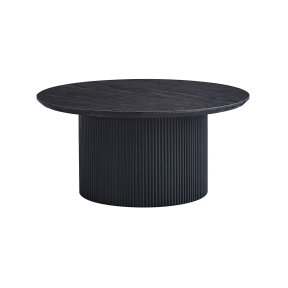 Interiax Coffee Table 'Rayan' 80 cm Round Decor Dark Brown