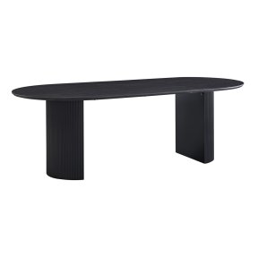 Interiax Dining Table 'Rayan' 200 cm Oval Decor Dark Brown