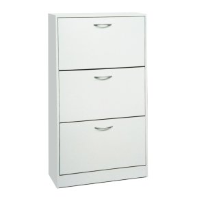 Schoenkast 'Carini' 3 Laden Wit