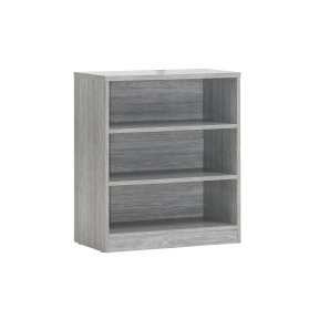 Bibliothèque 'Spacio' 2 Étagères Chêne Gris (84x72x36cm)