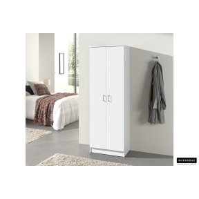Storage Cabinet 'Ray' 2 Doors and 4 Shelves White (180x60x40cm)