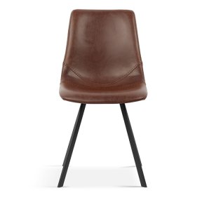Interiax Dining Chair Cilou PU Brown