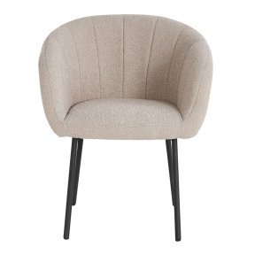 Interiax Dining Chair 'Alina' Bouclé Beige