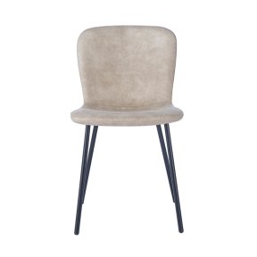 Interiax Chaise de salle à manger Jade PU Beige