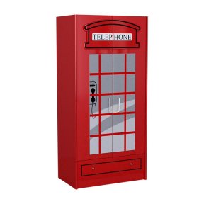 Wardrobe London Phone Booth 2 Doors