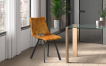 Interiax Dining Chair Lea Velvet Gold thumbnail