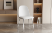 Interiax Dining Chair Fé Seat PP Cushion PU White thumbnail