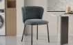 Interiax Dining Chair Yara Fabric Dark Grey thumbnail