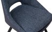 Interiax Eetkamerstoel Ada Bouclé Blauw Rug PU Blauw miniatuur