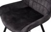 Interiax Chaise de salle à manger Alix Velours Gris miniature