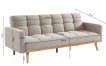 Interiax Canapé-lit 'Anna' Beige miniature