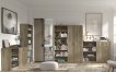 Interiax Storage Cabinet - Wardrobe 'Aurora' – 2 Doors & 4 Shelves | Sonoma Oak | 148x72x36 cm thumbnail