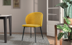 Interiax Dining Chair Livia Fabric Yellow thumbnail