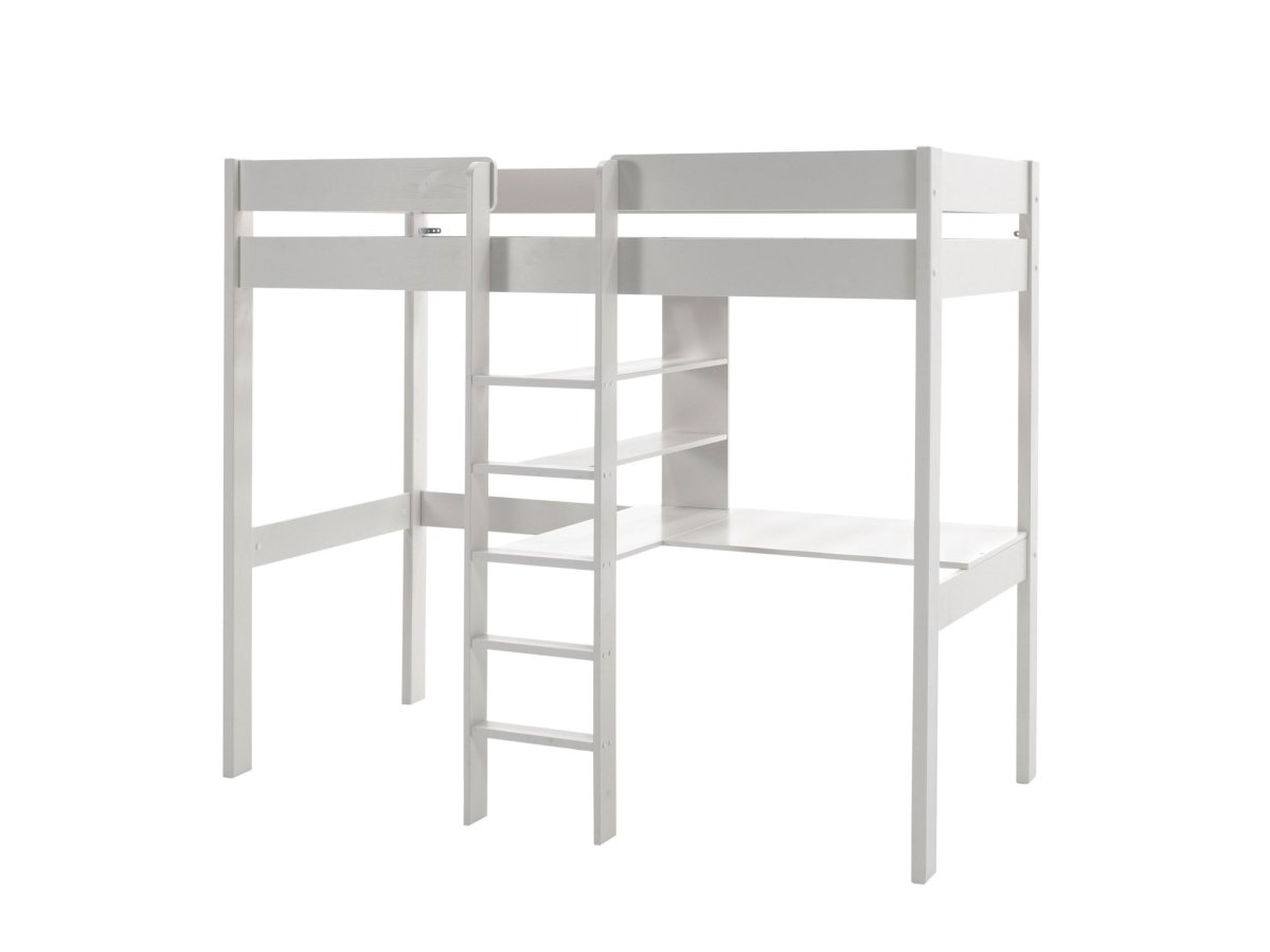 Lit Mezzanine Aliks - Blanc
