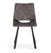 Interiax Dining Chair Lea Velvet Grey thumbnail