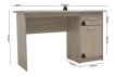 Interiax Desk Jaxx - Sonoma, 1 Slide 1 Door, MDF thumbnail