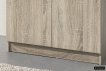 Storage Cabinet 'Ray' 2 Doors and 4 Shelves Sonoma (180x80x40cm) thumbnail