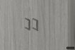 Storage Cabinet 'Ray' 2 Doors and 4 Shelves Grey Oak (180x80x40cm) thumbnail