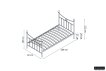 Bed 'Sacha' Wit 90x200 Met Lattenbodem miniatuur