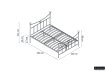 Bed 'Sacha' Wit 140x200 Met Lattenbodem miniatuur