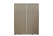 Interiax Armoire 'Mila' - 4 portes, 1 cintre et 6 étagères | Blanc | 183x160x52 cm miniature
