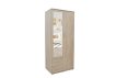 Interiax Kledingkast 'Lena' – 2 Deuren, 2 Lades, 1 Hanger, Spiegel & 1 Legplank | Sonoma Eik | 185x80x52cm miniatuur