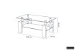 Coffee Table Alana Rectangular High-gloss White thumbnail