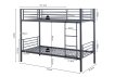 Interiax Ken Bunk Bed - Grey Metal - 90x200 cm - Splittable thumbnail