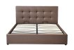 Interiax Morris Bed - Taupe PU Leather - 160x200 cm - Including Storage Trunk thumbnail