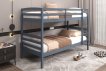 Interiax Tommy Stapelbed - Massief Grenen Grijs - 90x 200 cm - Splitsbaar miniatuur