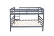 Interiax Tommy Stapelbed - Massief Grenen Grijs - 90x 200 cm - Splitsbaar miniatuur
