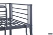 Interiax Trio Stapelbed - Metaal Donkergrijs - 140/90x200 cm - Inclusief Lattenbodems miniatuur