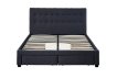 Interiax Jake bed - Grey Fabric -160x200 cm - Including Slatted Base thumbnail