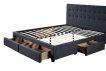 Interiax Jake bed - Grey Fabric -160x200 cm - Including Slatted Base thumbnail