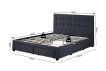 Interiax Jake bed - Grey Fabric -160x200 cm - Including Slatted Base thumbnail