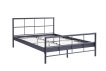 Interiax Lucas Bed - Metal Dark Grey - 140x200 cm - Including Slatted Base thumbnail
