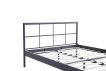 Interiax Lucas Bed - Metal Dark Grey - 140x200 cm - Including Slatted Base thumbnail