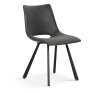 Interiax Dining Chair Lea Velvet Black thumbnail